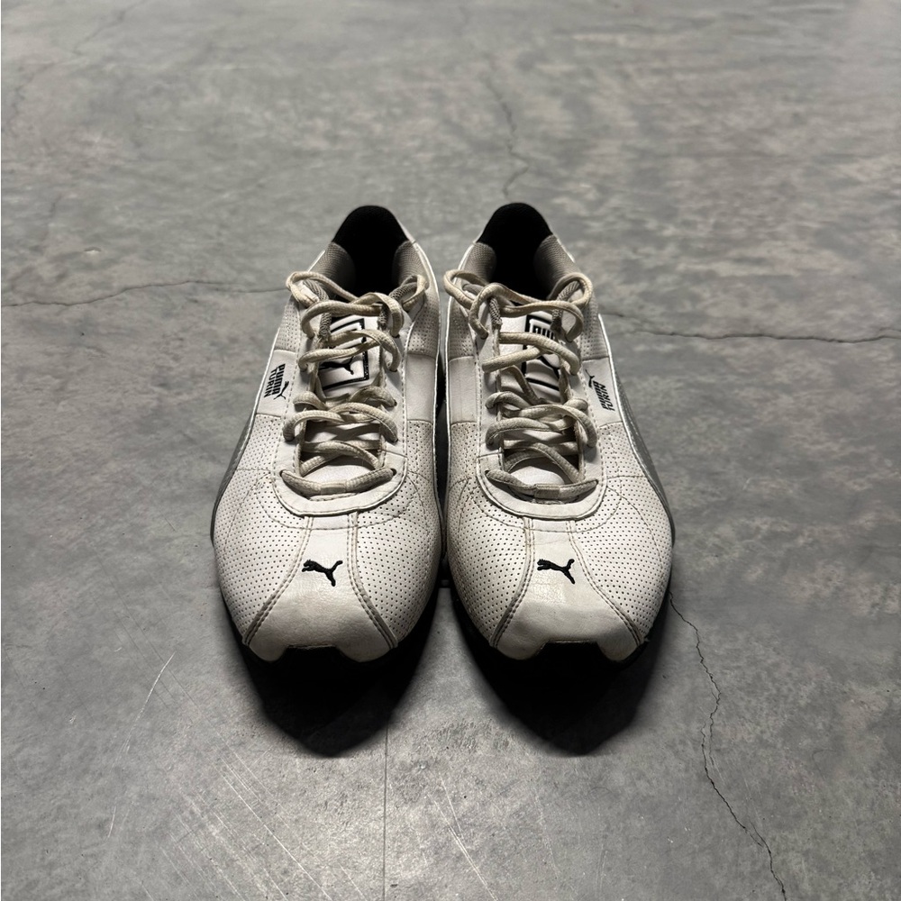 Vintage Puma women's White and Gray Sneakers - Picture 4 of 7